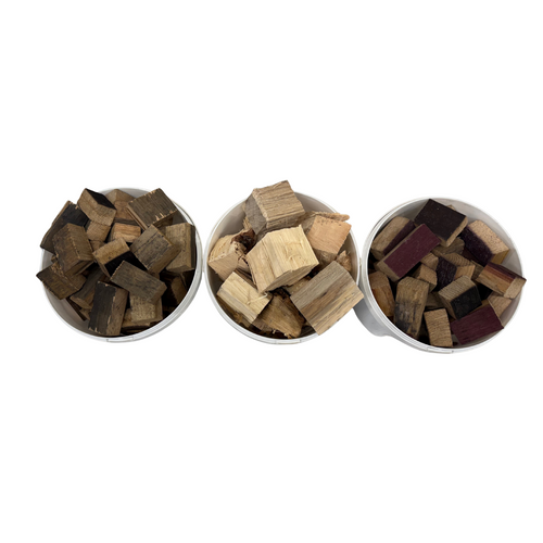 Smoke Chunks Tasting Box Premium - Wine Barrel, Whisky, and Hickory