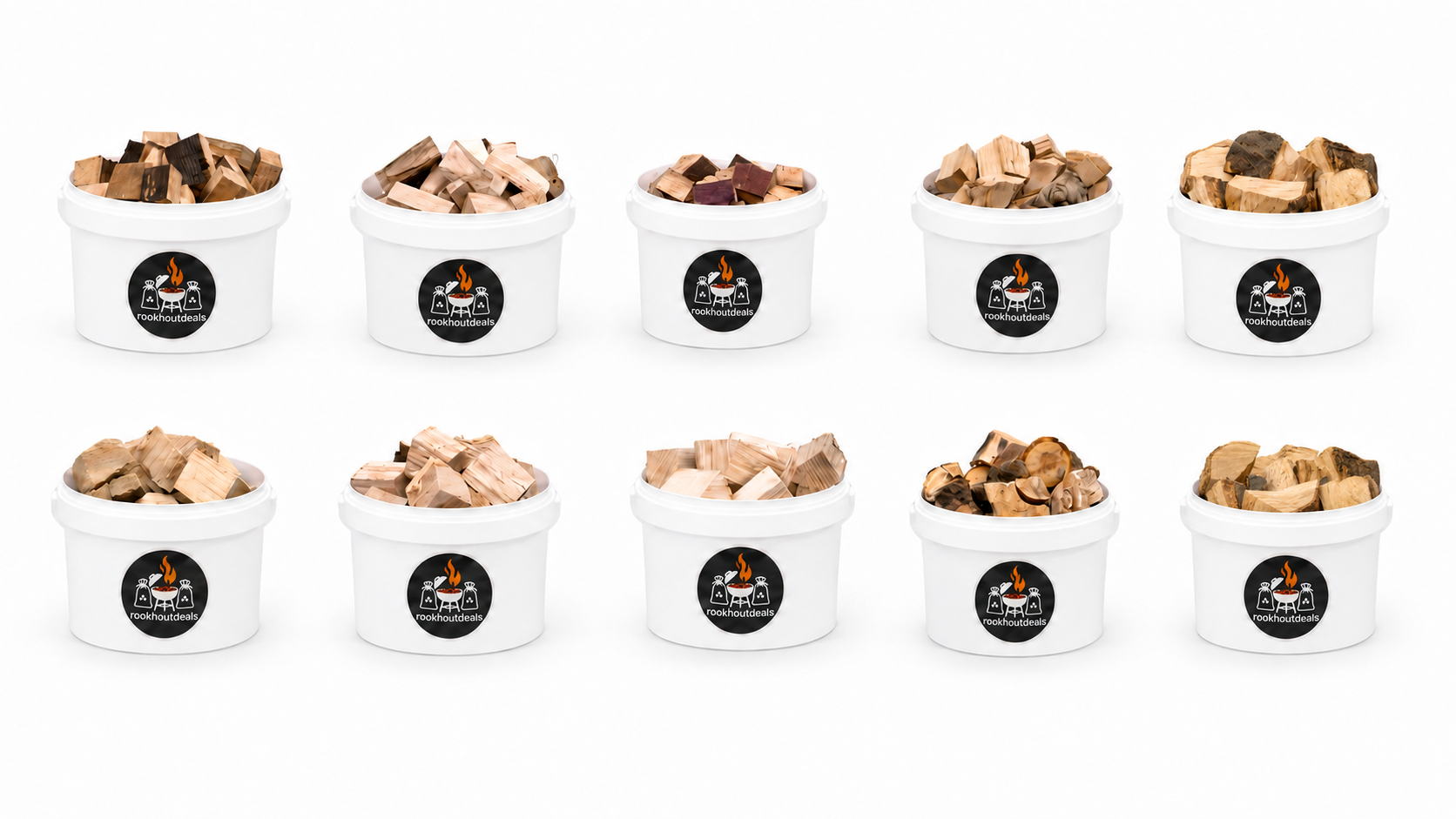Rookchunks Proefpakket alle soorten - 10x1 kg