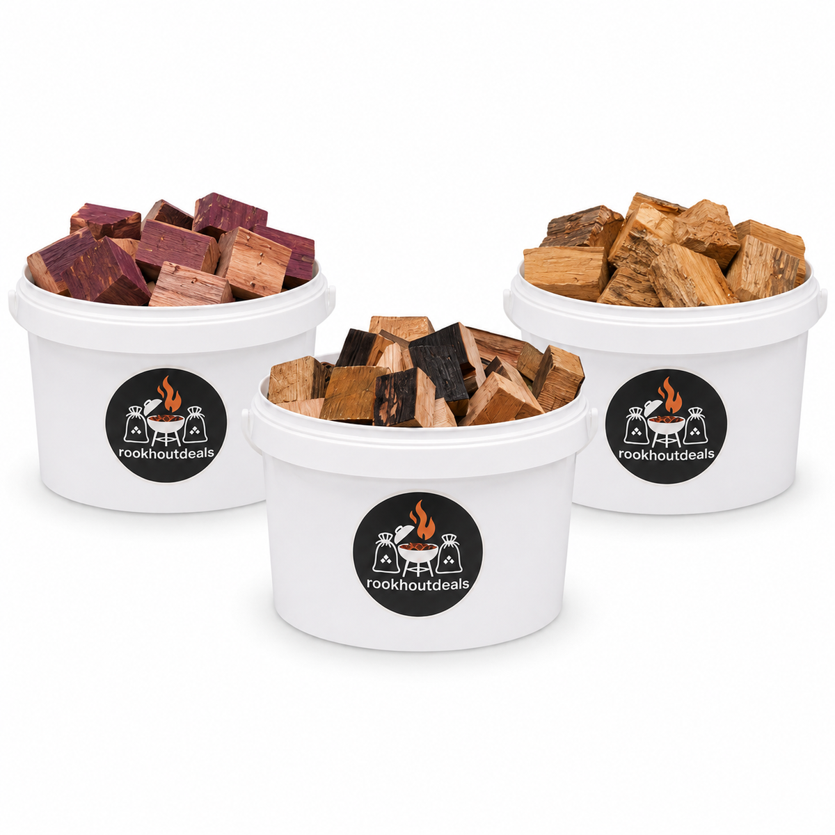 Smoke Chunks Tasting Box Premium - Wine Barrel, Whisky, and Hickory