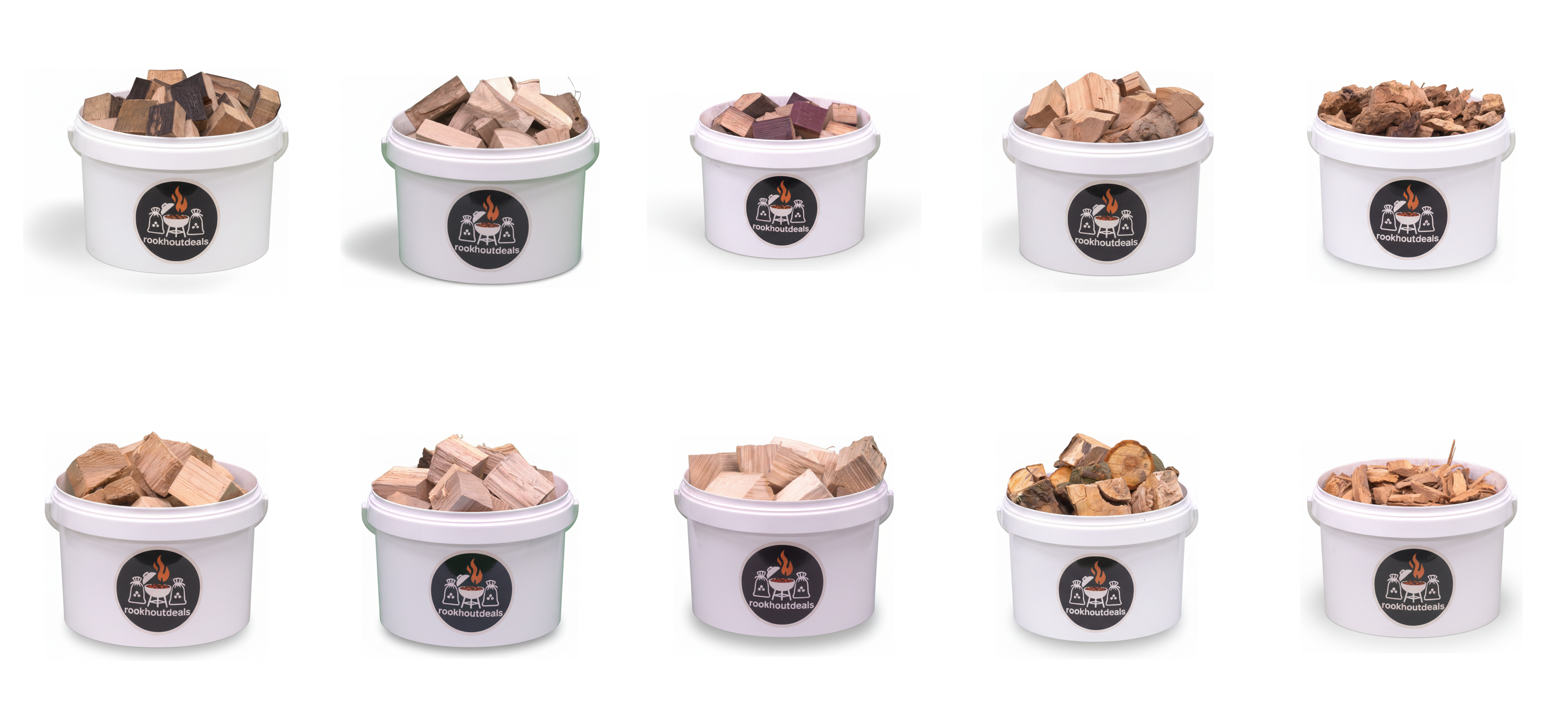 Rookchunks Proefpakket alle soorten - 10x1 kg